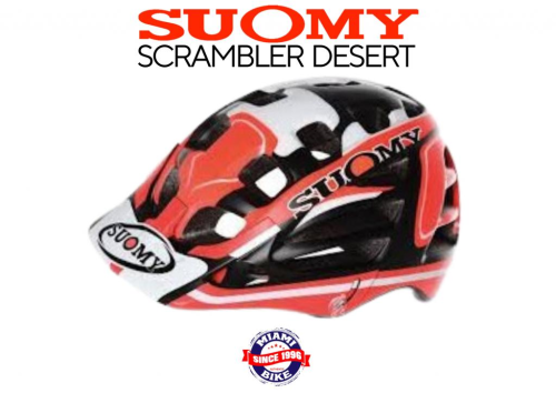 CAPACETE SUOMY L SCRAMBLER DESERT WHT/RED 