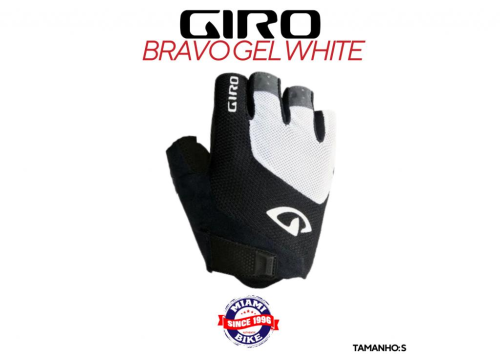 LUVA GIRO BRAVO GEL S WHT SHORT FINGER - MASCULINO
